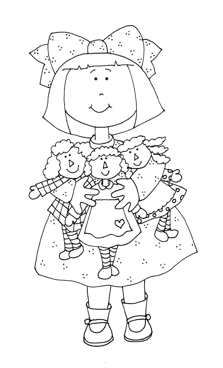736x1214 Best Raggedy Ann Coloring Pages Gallery