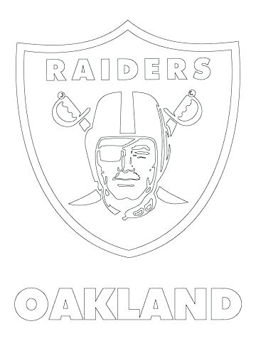 360x480 Oakland Raiders Logo Coloring Page