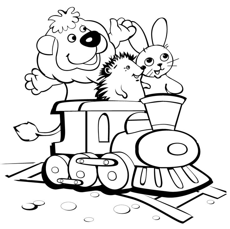Railroad Coloring Pages
