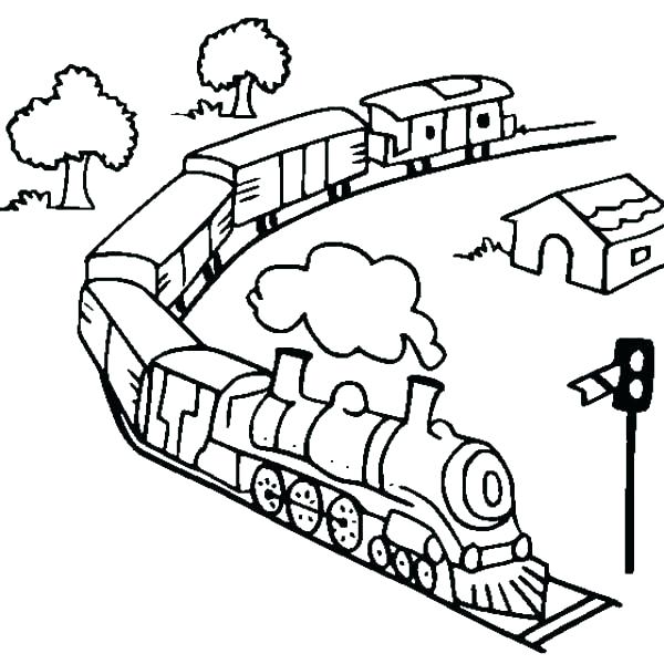 600x600 Coloring Pages Trains Train Coloring Page Trains Coloring Pages