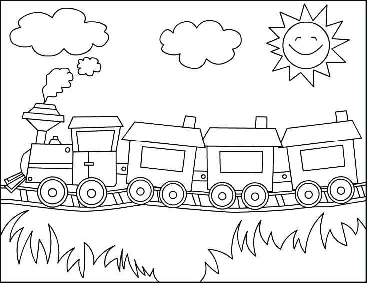 735x568 Free Train Coloring Pages Railroad Coloring Pages Printable Free