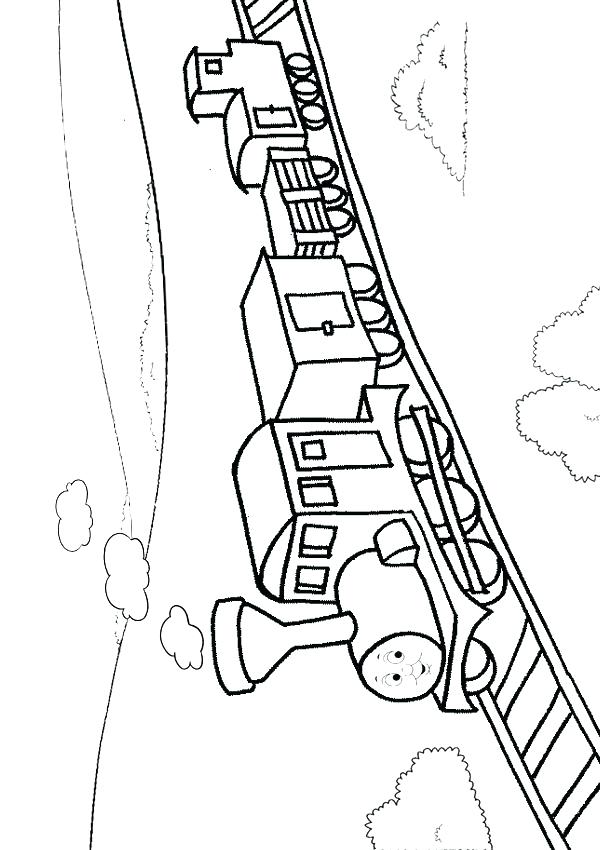 600x850 Train Tracks Coloring Pages Coloring Train Pictures Free Online