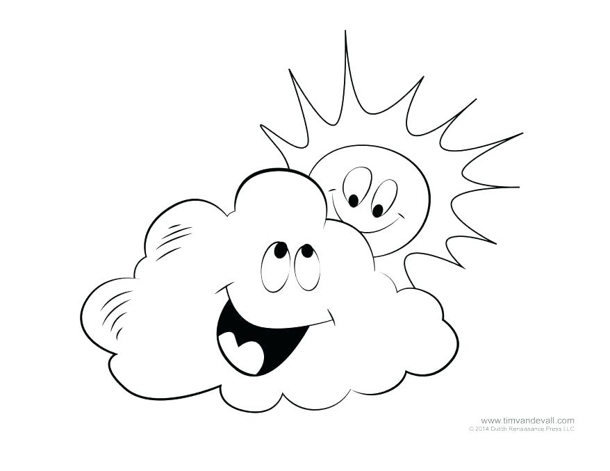 878x678 Clouds Coloring Page Weather Pages Rain Cloud Exciting Dragon Cumu