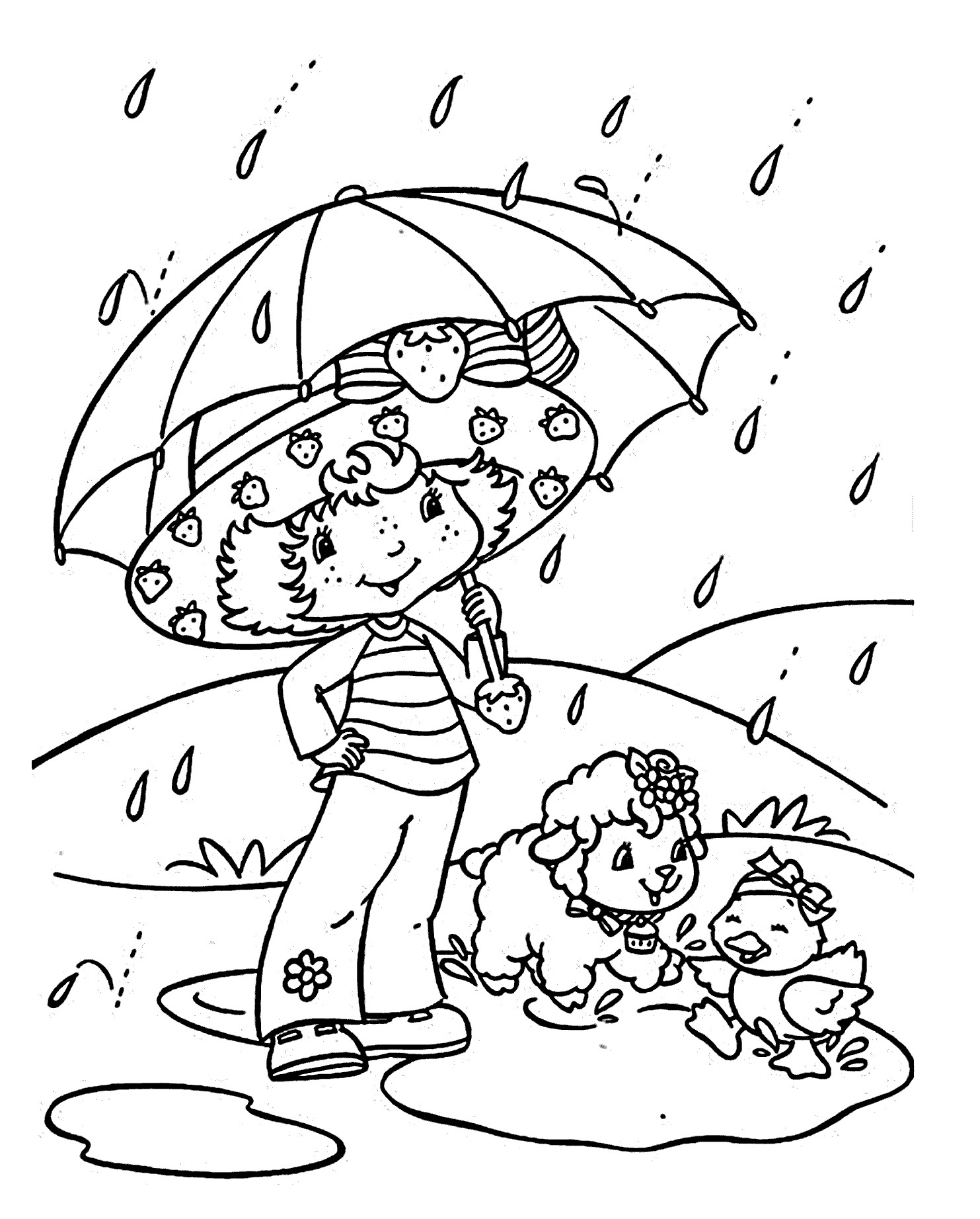 1483x1843 Awesome Coloring Pages Rain