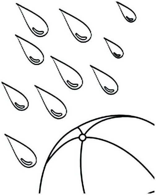 504x631 Rain Drop Coloring Page Drawing Board Weekly