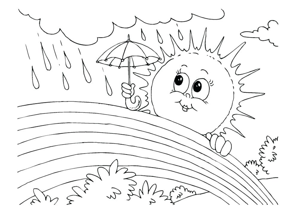 1000x709 Printable Rainbow Coloring Page Spring Rainbow Coloring Sheets