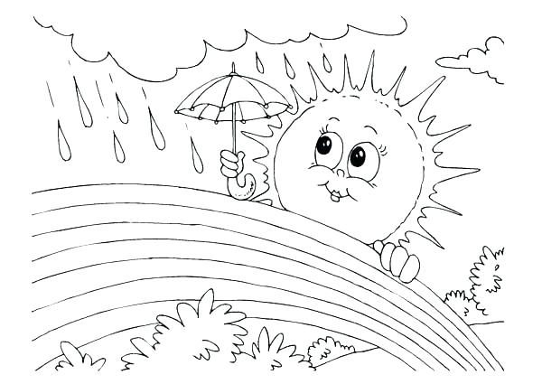 600x425 All Souls Day Coloring Pages Printable Coloring Page Sun Rainy Day