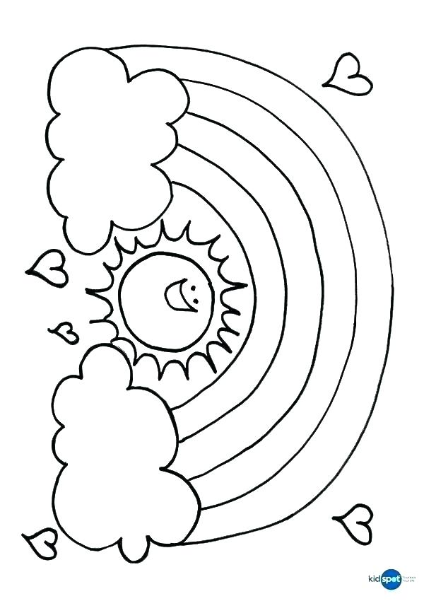600x850 Coloring Pages Of Clouds Cloud Coloring Page Cloud And Umbrella