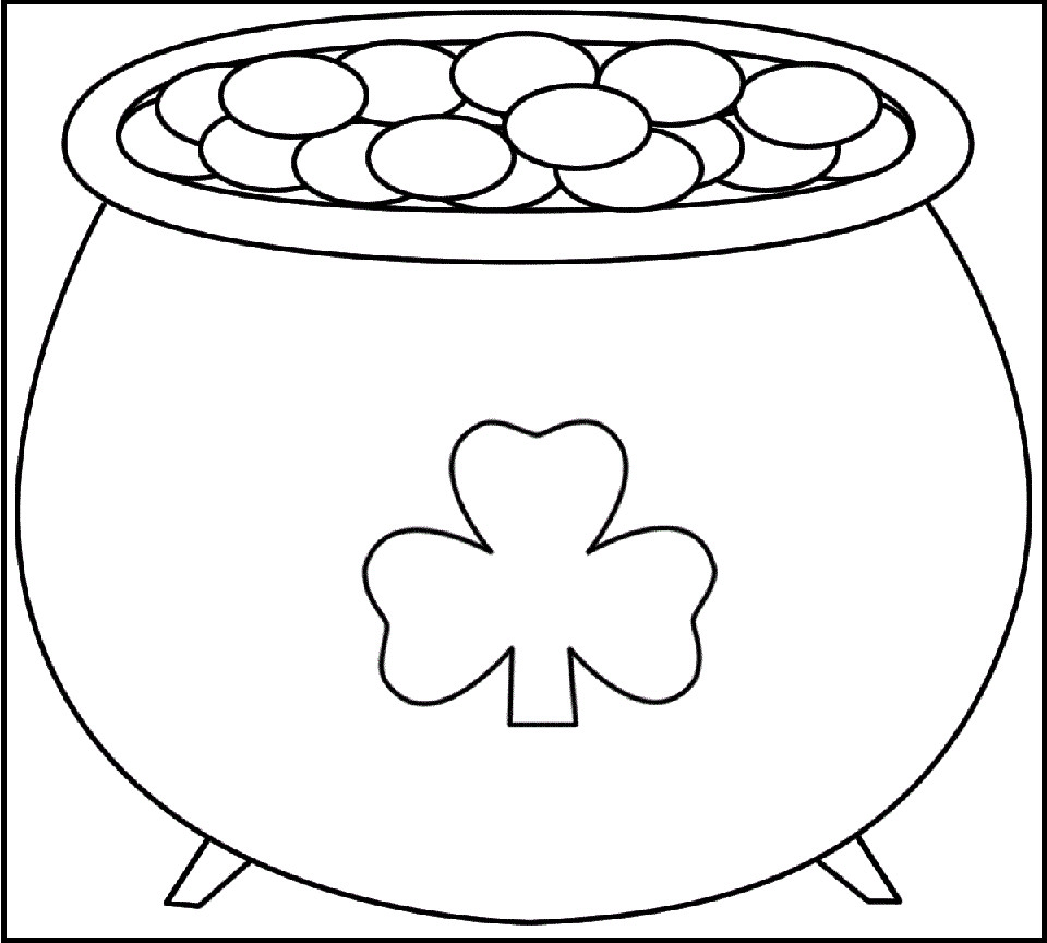 960x864 Revealing Pot Of Gold Coloring Page Vitlt Com 13527 Beautiful