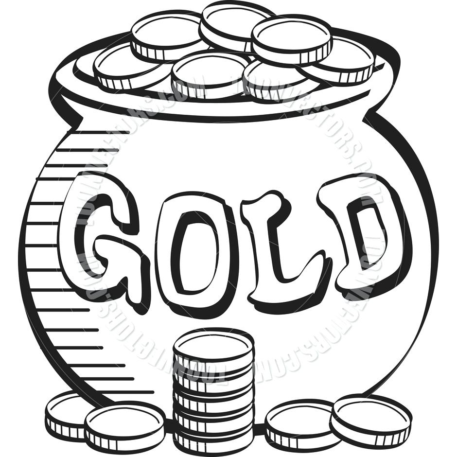 940x940 Coloring Pages ~ Pot Of Gold Coloring Page Coin 8 Free Sheets Pot