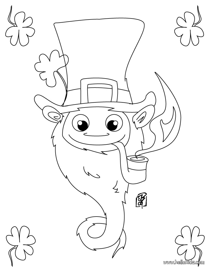 820x1060 Gold Pot And Rainbow Coloring Pages