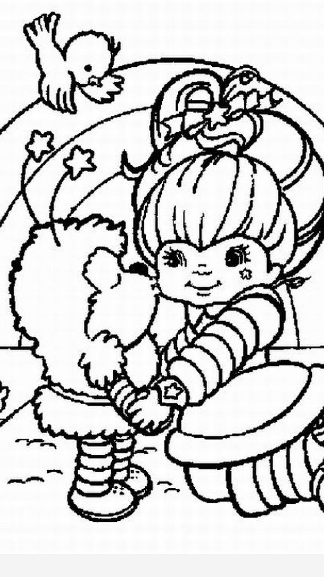 1080x1920 Rainbow Bright Coloring Pages Gallery Free Books Noticeable Acpra
