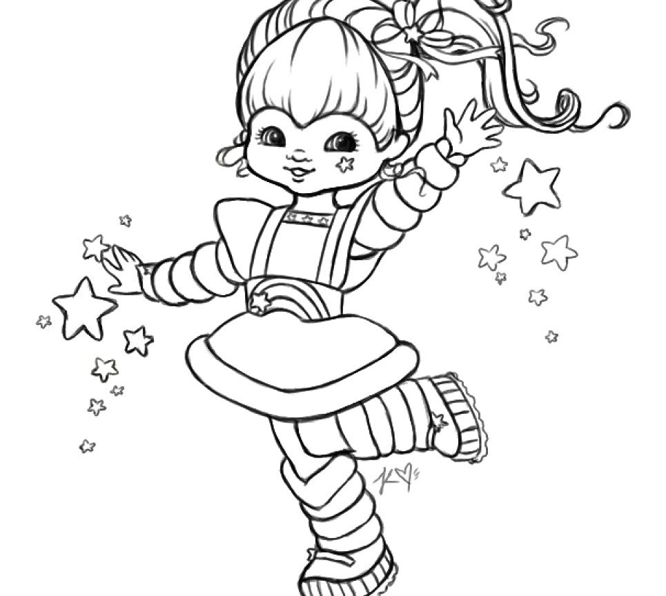 965x864 Rainbow Brite Coloring Pages Free General Cartoon Page Printable