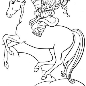 300x300 Rainbow Brite Reading Book On Canoe With Twink Coloring Page