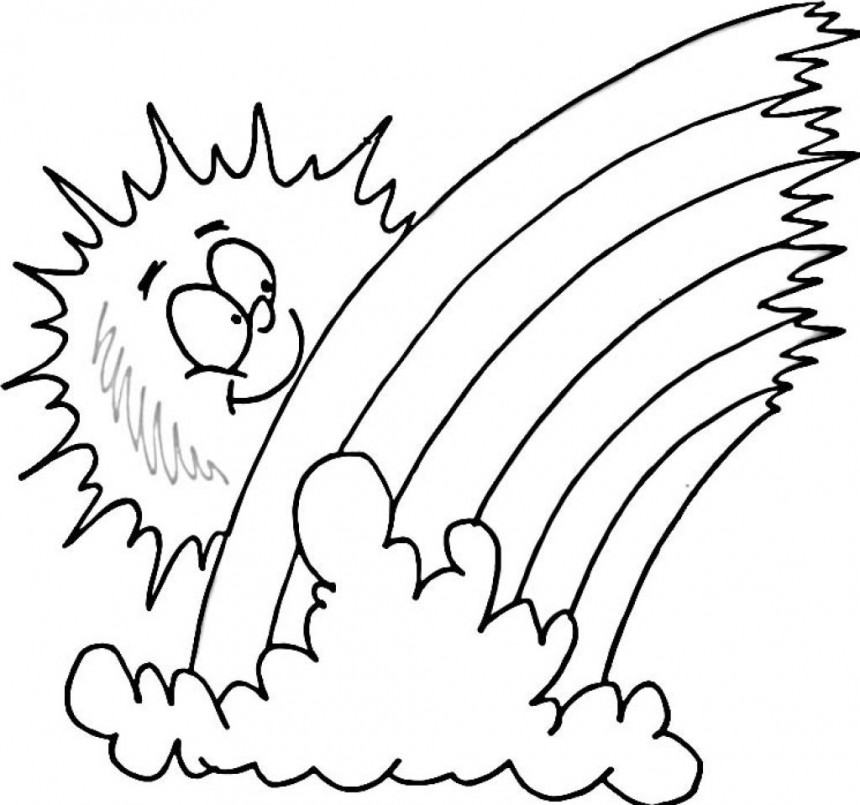 860x805 Free Printable Rainbow Coloring Pages For Kids