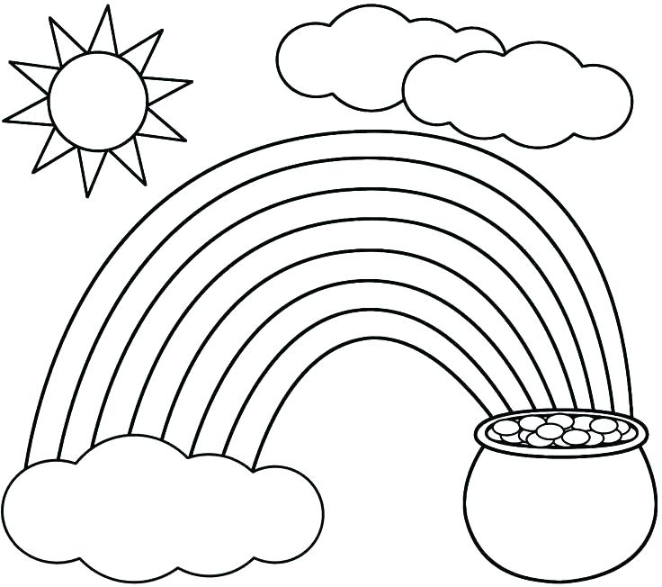 736x652 Rainbow Coloring Page Printable 7