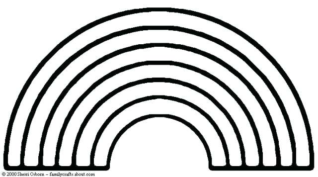 640x356 Rainbow Coloring Page Printable Rainbow Coloring Page Template