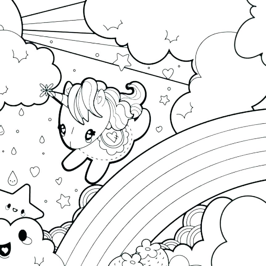 863x863 Rainbow Coloring Page Template Rainbow Coloring Page Printable