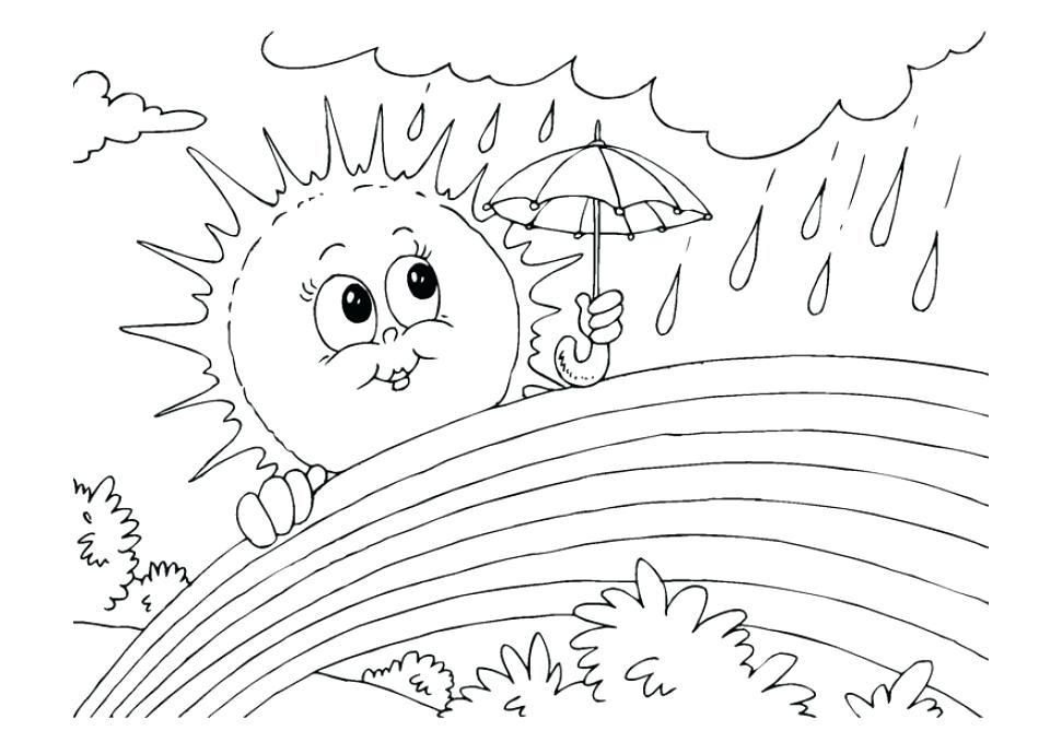960x680 Printable Rainbow Coloring Page Rainbow Coloring Pages Free