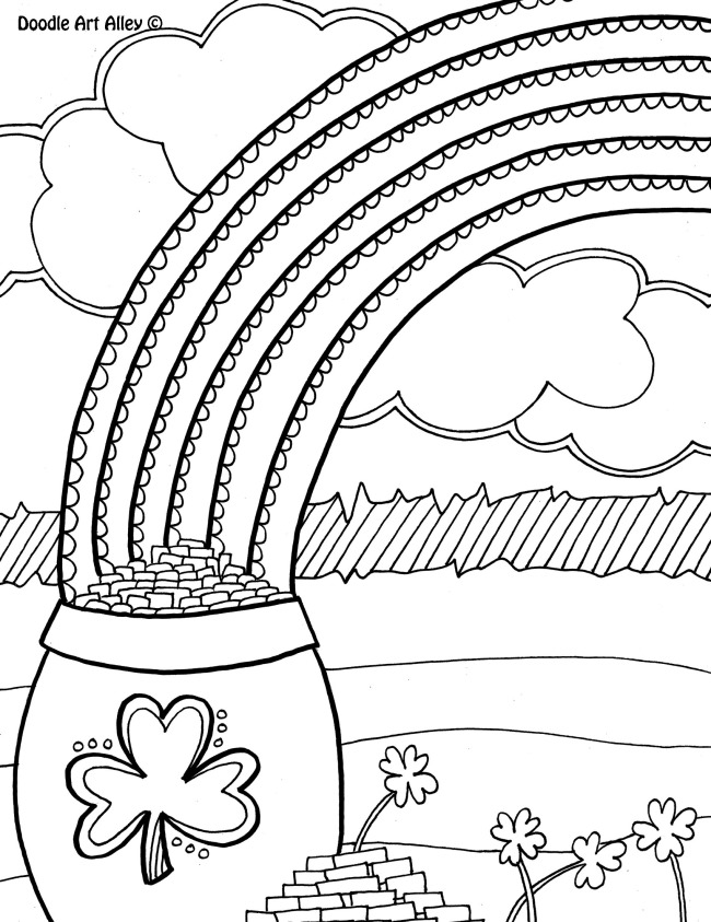 Rainbow Coloring Pages For Adults
