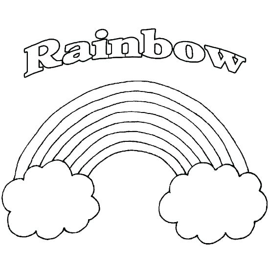 550x550 Rainbows Coloring Pages Printable Rainbow Coloring Page Rainbow