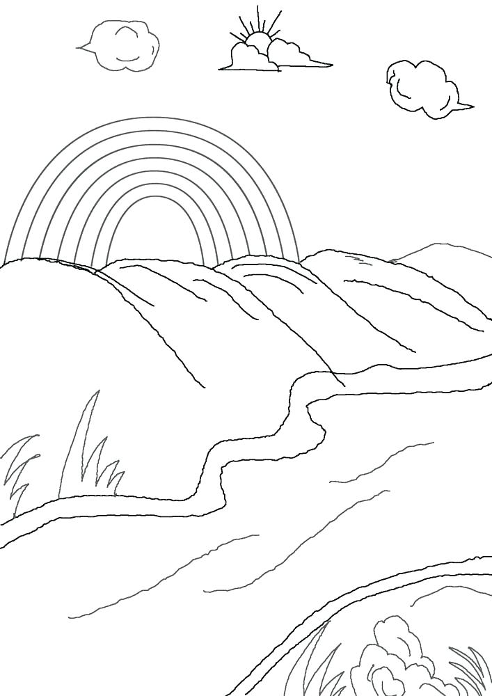 707x1000 Rainbow Brite Coloring Pages Rainbow Coloring Page Printable