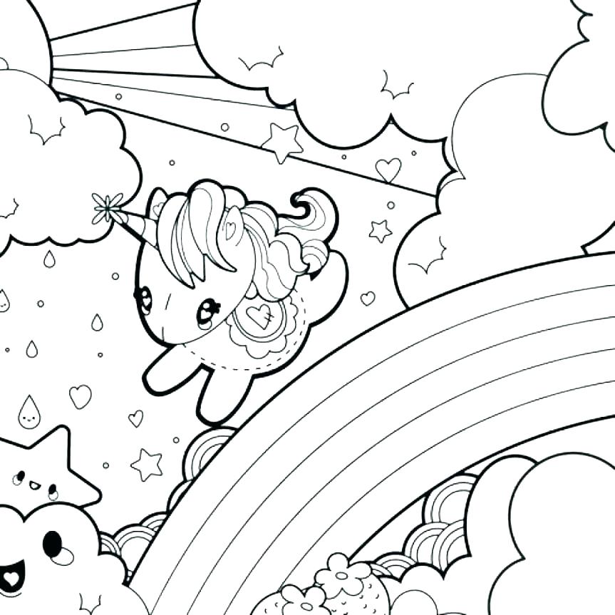 863x863 Coloring Picture Of Rainbow Rainbow Coloring Pages Free Printable