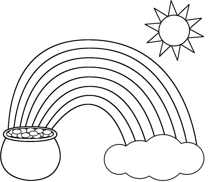728x633 Rainbow Coloring Pages Printable Rainbow Coloring Pages Printable