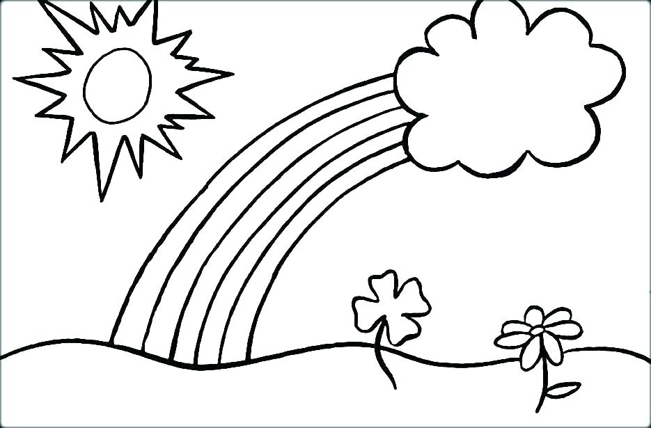 935x615 Rainbow Coloring Pages Free Printable Rainbow Coloring Pages Free