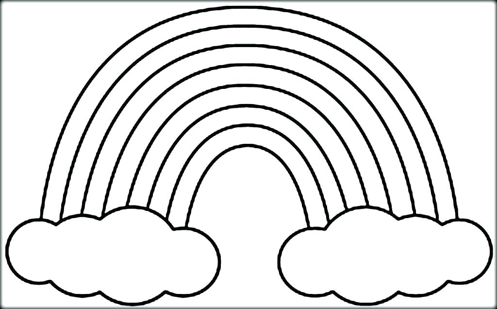 1024x636 Colorful Rainbow Coloring Pages Beautiful Rainbow Coloring Page