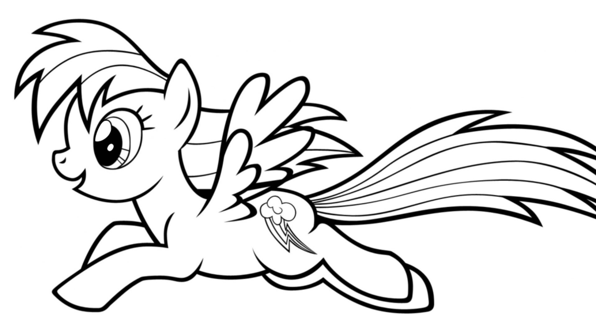 1920x1080 Coloring Pages Rainbow Fresh Rainbow Dash Coloring Pages Capricus