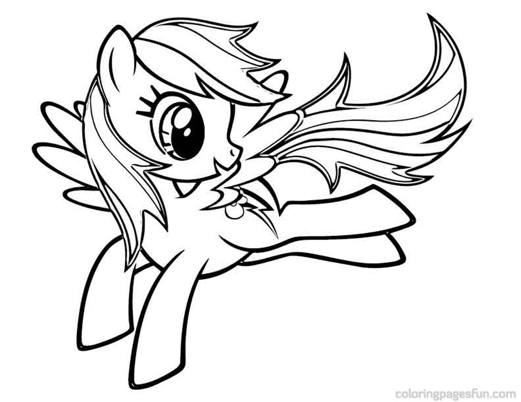 1035x800 My Little Pony Rainbow Dash Coloring Pages
