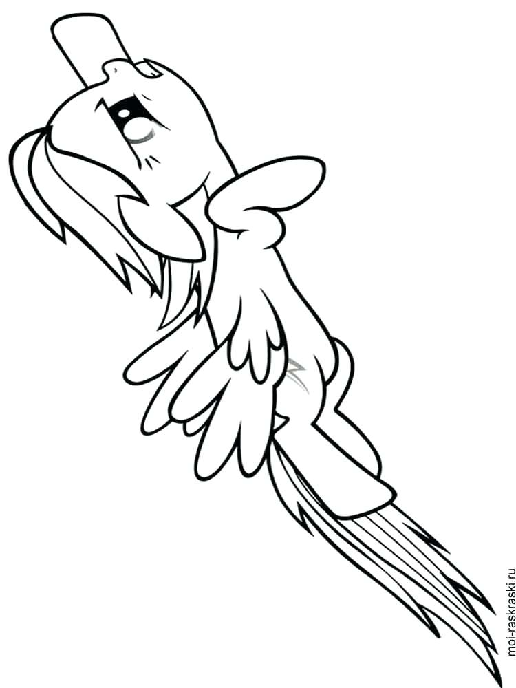 750x1000 Princess Rainbow Dash Coloring Pages Free Printable