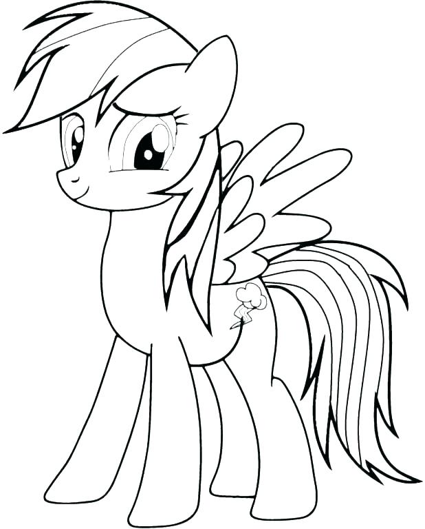 618x768 Rainbow Dash Coloring Pages Rainbow Coloring Page Printable Also