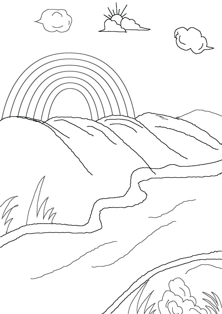 707x1000 Rainbow Coloring Pages Printable Rainbow Coloring Pages Rainbow
