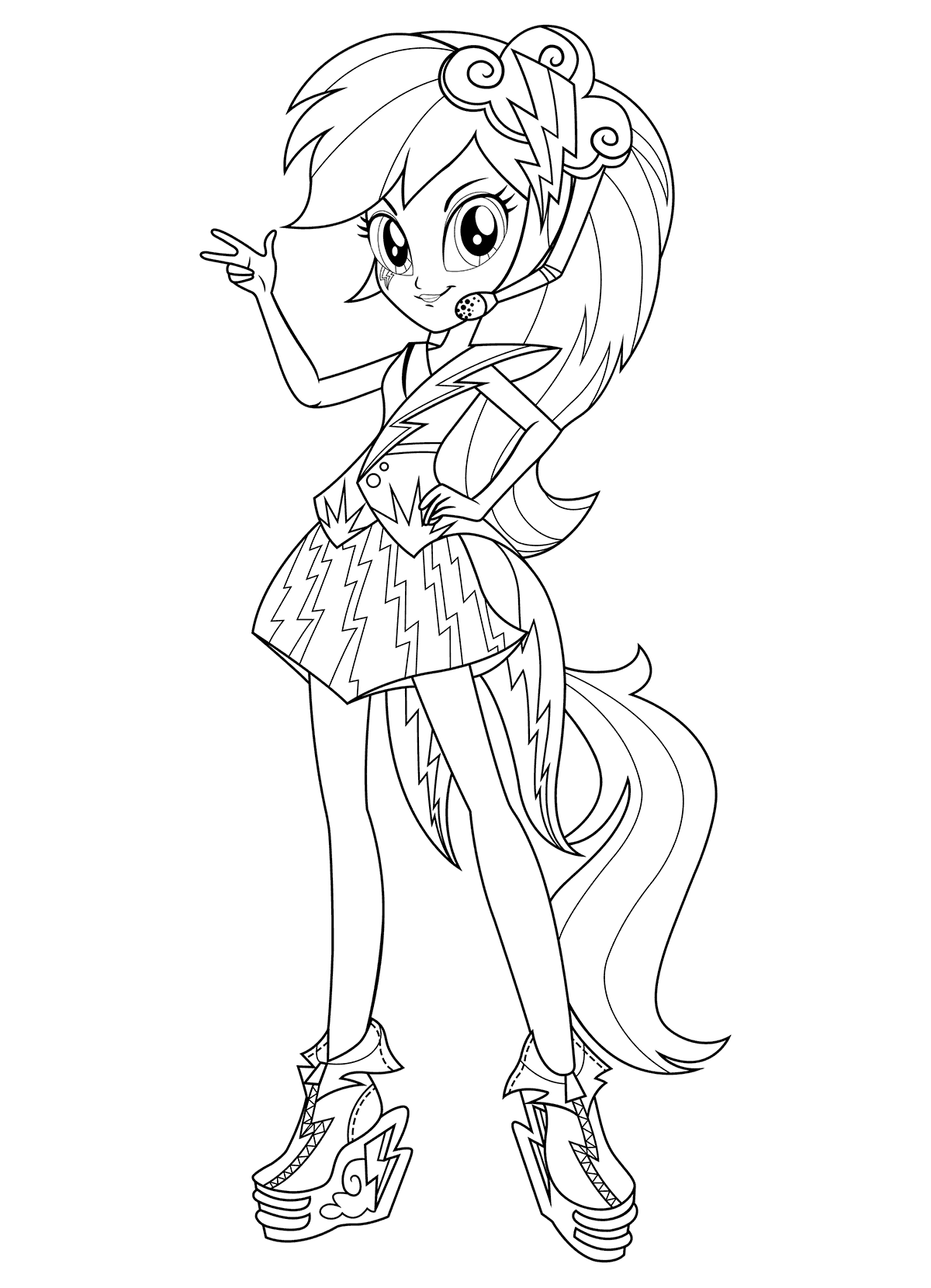 1200x1660 Mlp Equestria Girls Rainbow Rocks Coloring Pages
