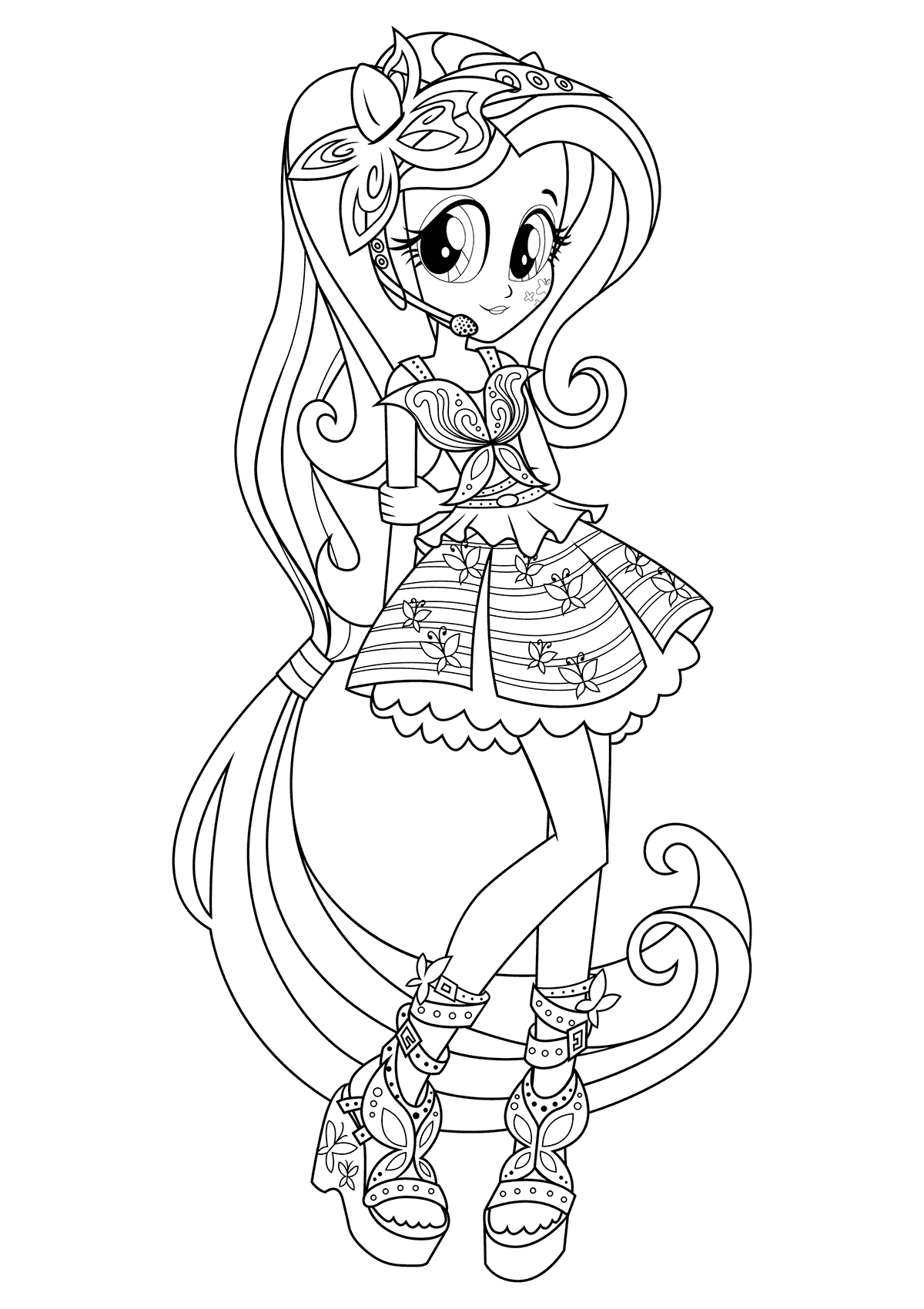 1200x1700 Equestria Girls Rainbow Rocks Coloring Pages