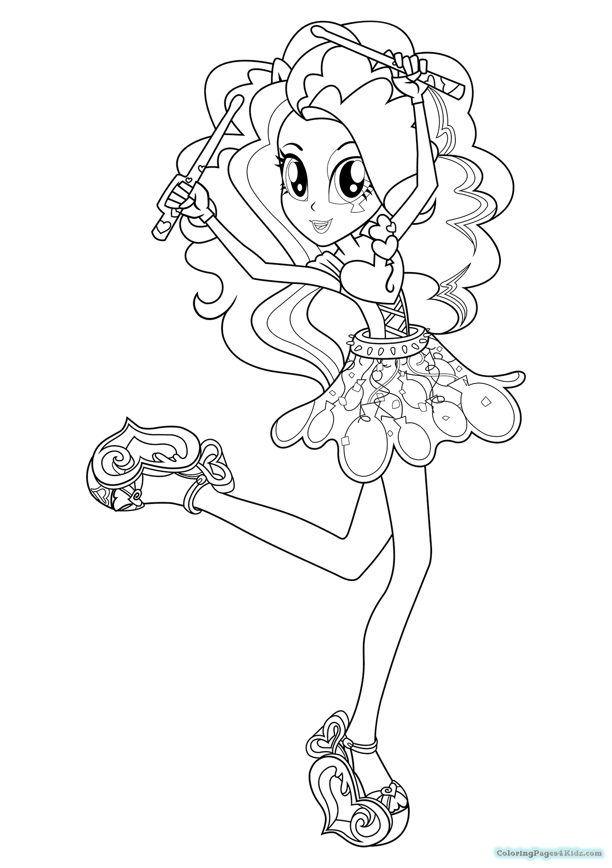 1200x1700 Equestria Girls Rainbow Rocks Coloring Pages Coloring Pages For Kids