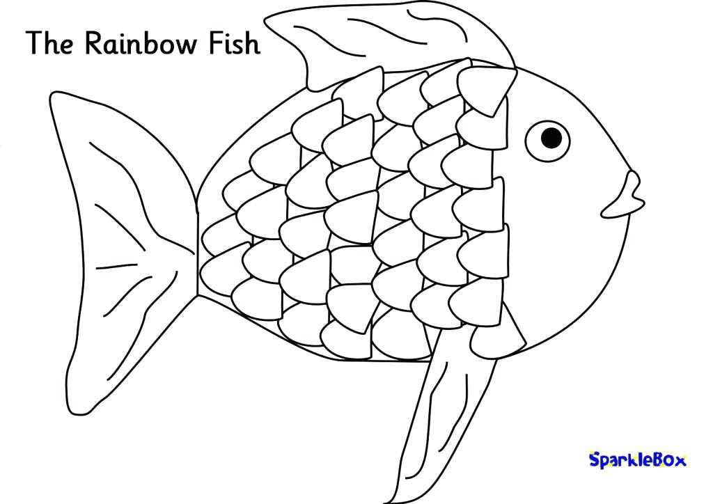 1024x724 Coloring Pages Rainbow Trout Kids Free Fish Page Awesome