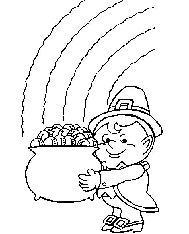 664x819 Pot Of Gold Rainbow Coloring Page Amp Coloring Book