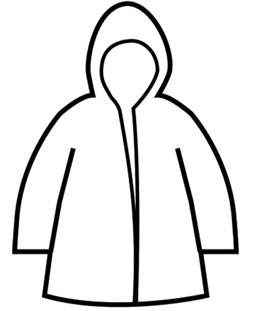500x610 Raincoat Winter Coloring Page Coloring Pages Raincoat