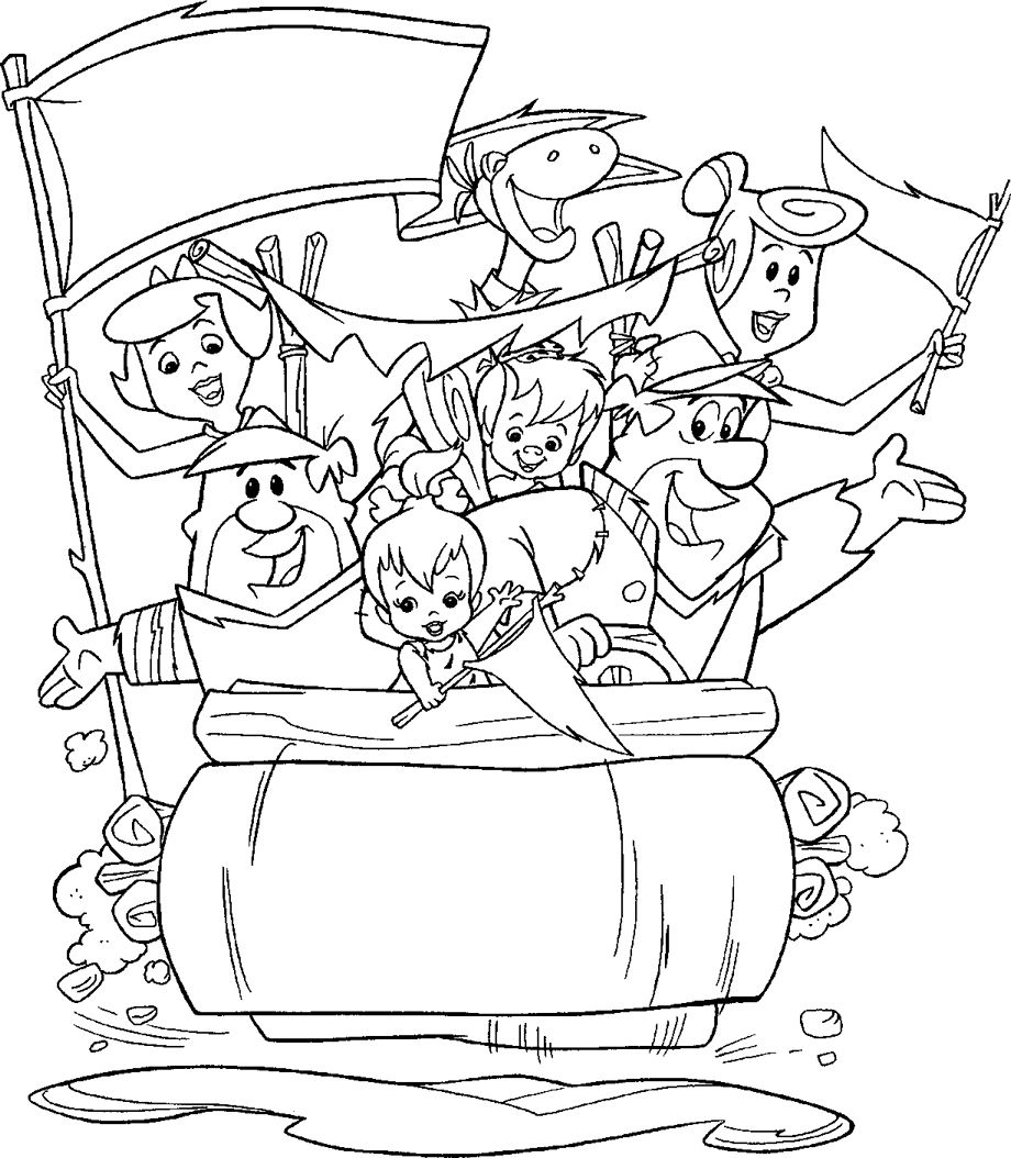920x1054 Best Of The Flintstones The Rubles Coloring Pages Gallery Great