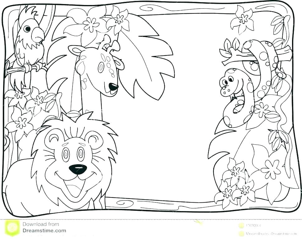 970x772 Coloring Pages Of Animals In The Rainforest Coloring Pages
