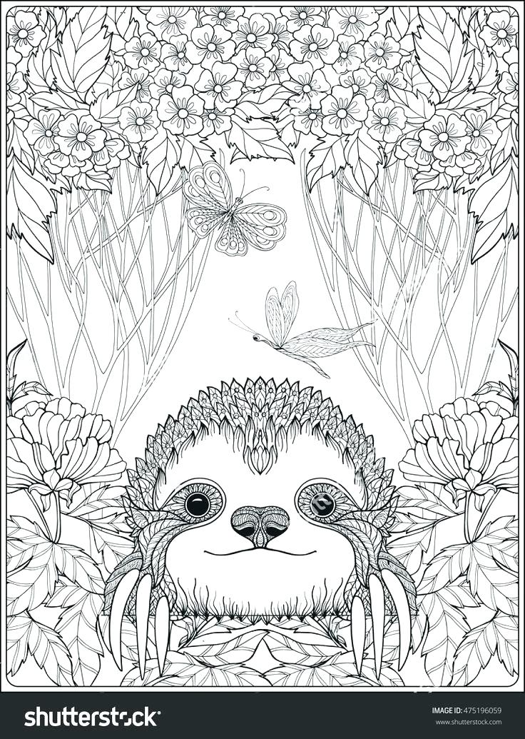 736x1035 Forest Coloring Page Enchanted Forest Coloring Pages In Tiny Page