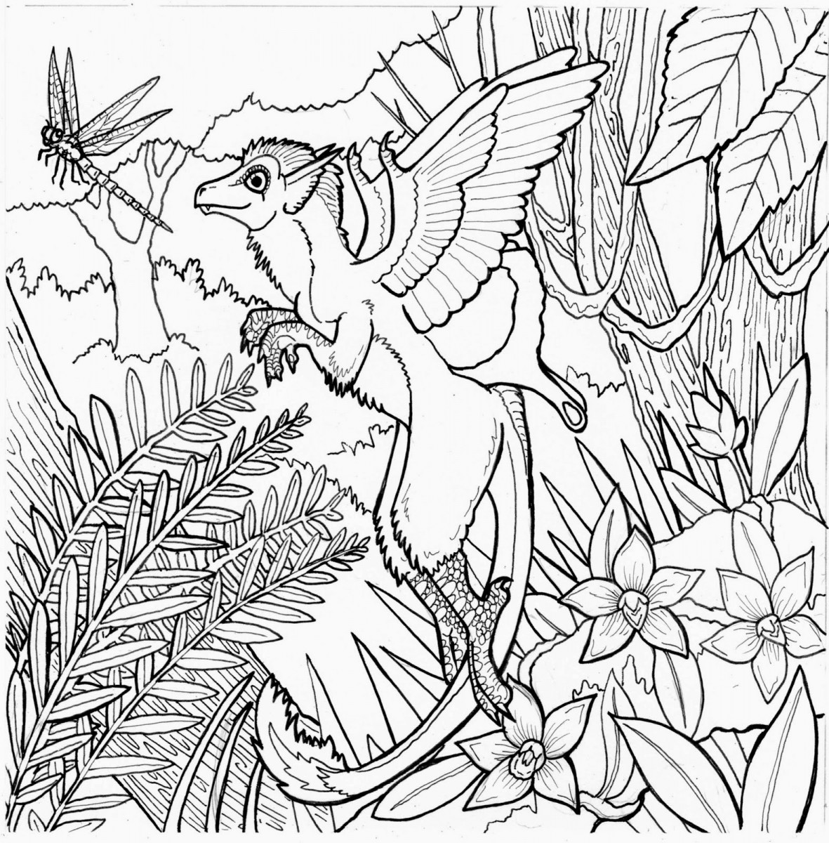 1181x1200 Miracle Rainforest Coloring Pages To Print Fre
