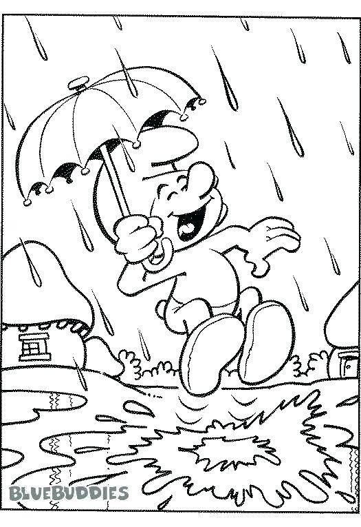 525x765 Rainy Day Coloring Page Rainy Day Coloring Sheets Rainy Day
