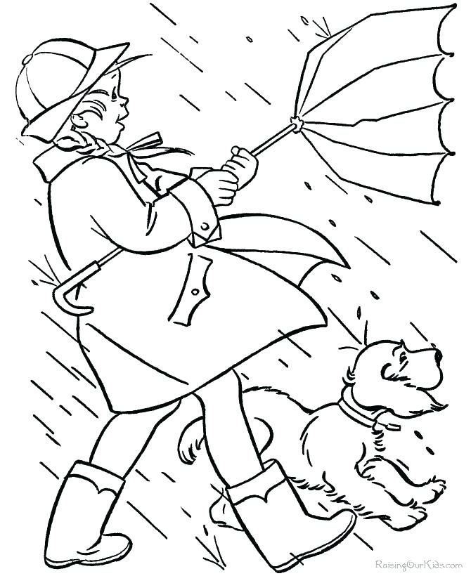 670x820 Rainy Day Coloring Pages Acorns Rainy Day Printable Coloring Rainy