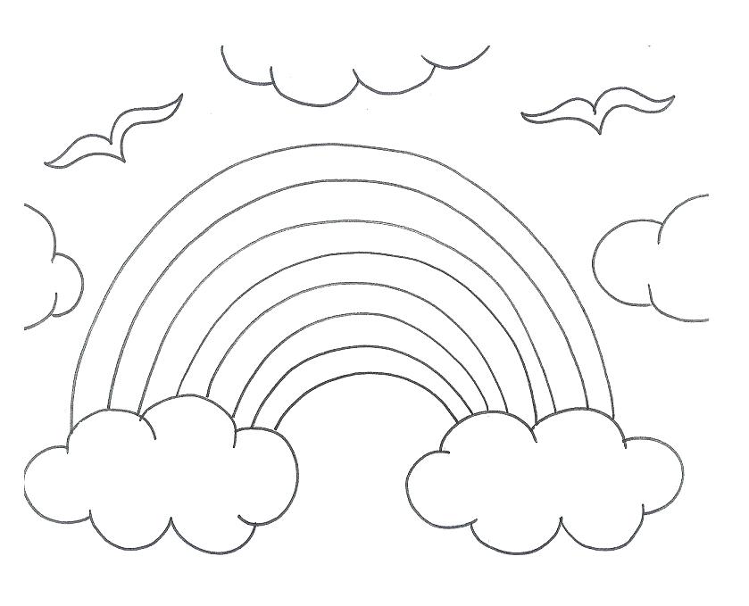 839x679 Coloring Pages For Adults Only Rainy Season Autumn Rains Rainbow