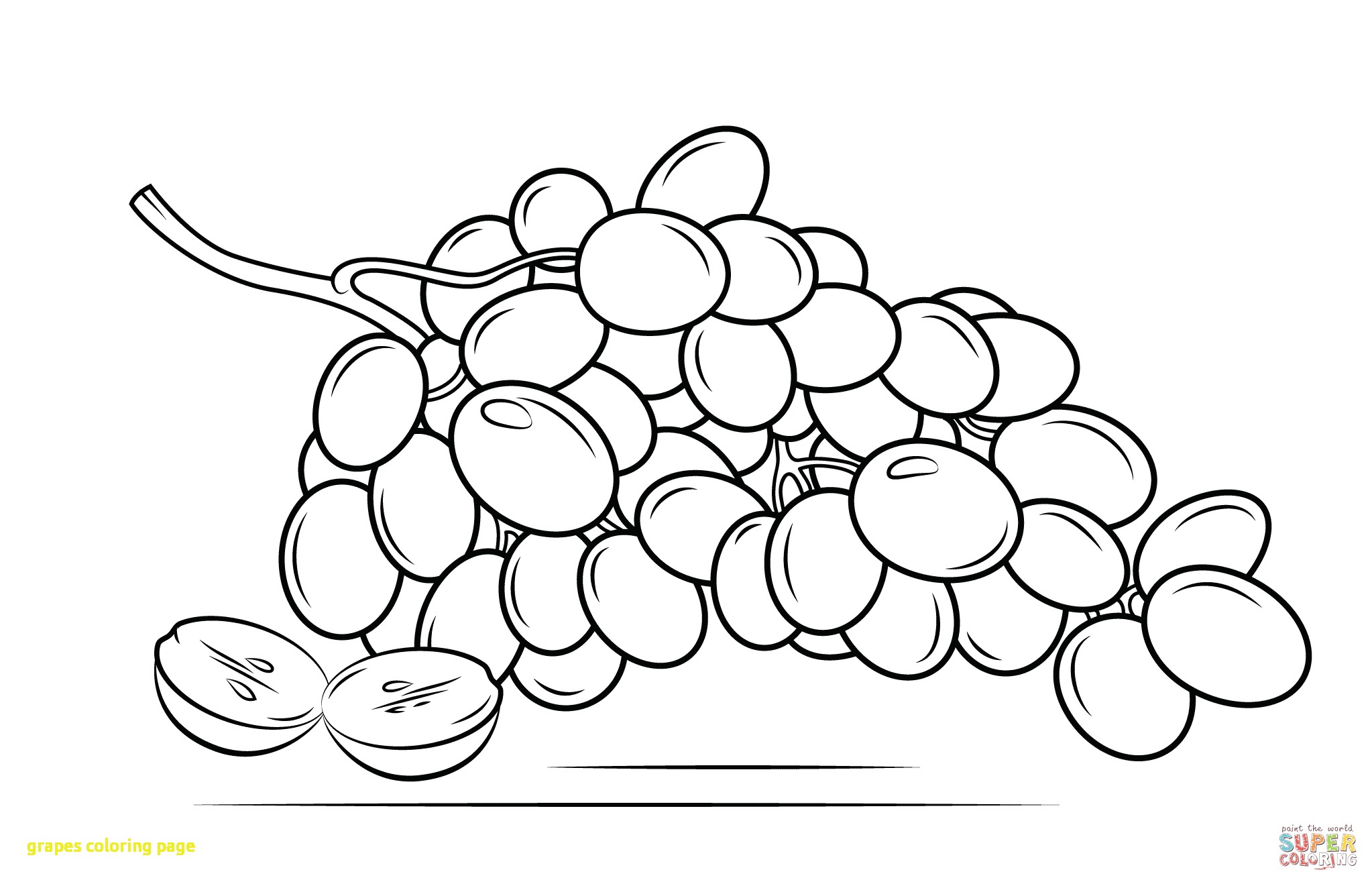 2046x1318 Fundamentals Raisins Coloring Page Grapes