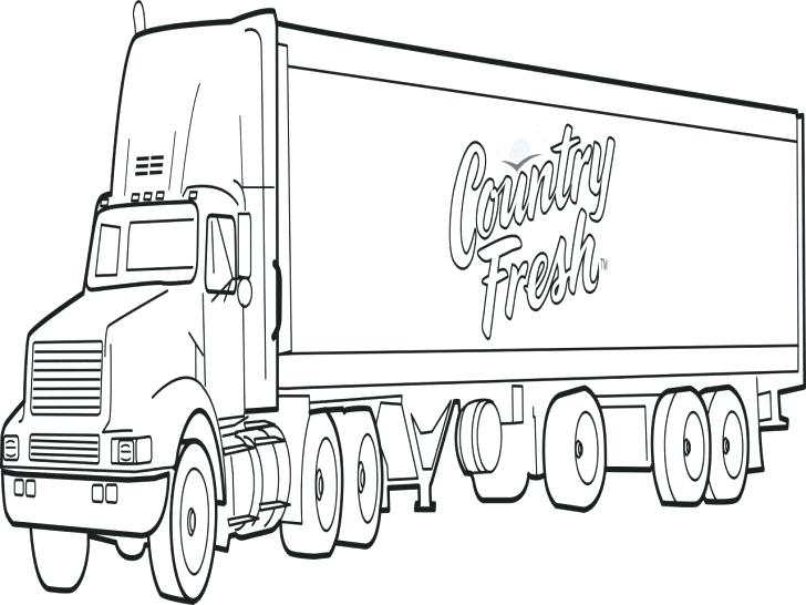 728x546 Amazing Semi Truck Coloring Page Also Amazing Semi Truck Coloring